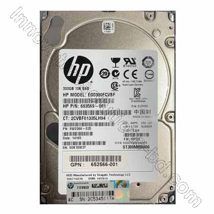 HP 300GB 6Gb 10K 2.5″ SAS